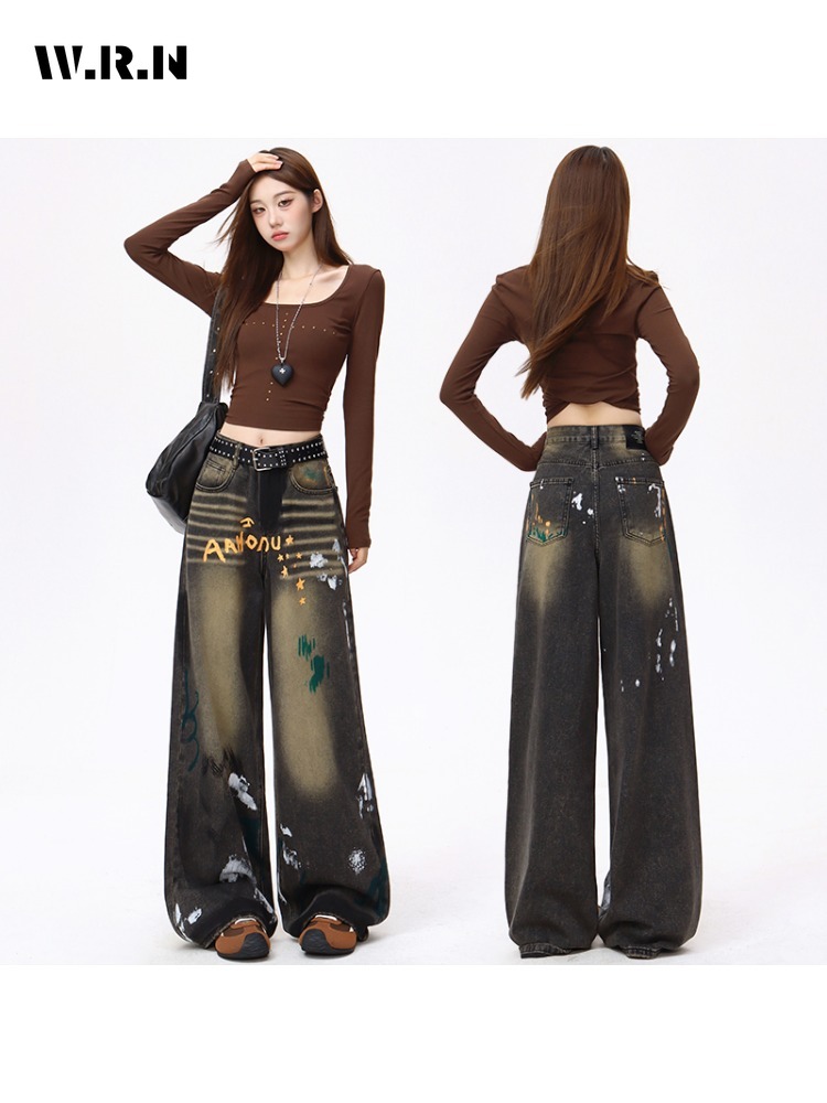 Women's Y2K Fashion Straight D – Vintage Fashion Drawings Bewertung und Preis