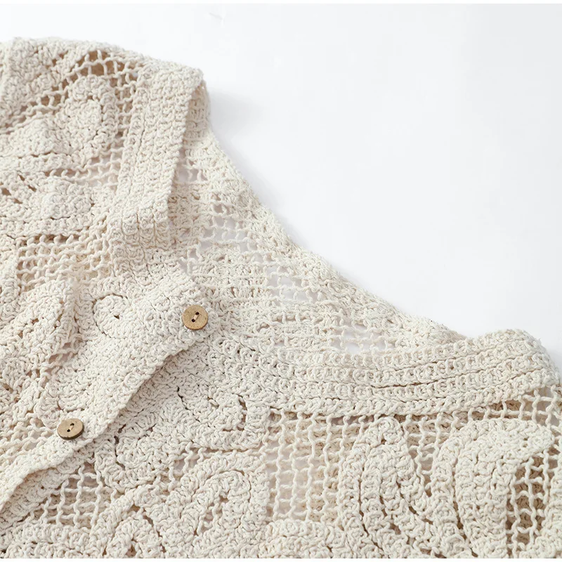 Women's Crochet Knit Shirts Bu – Crochet Top Boho Bewertung und Preis