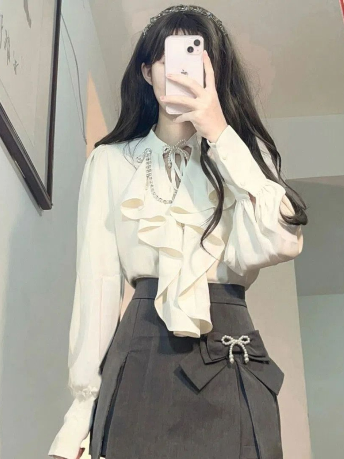 Elegant Vintage Long Sleeve Sh – Vintage Fashion Jersey Bewertung und Preis