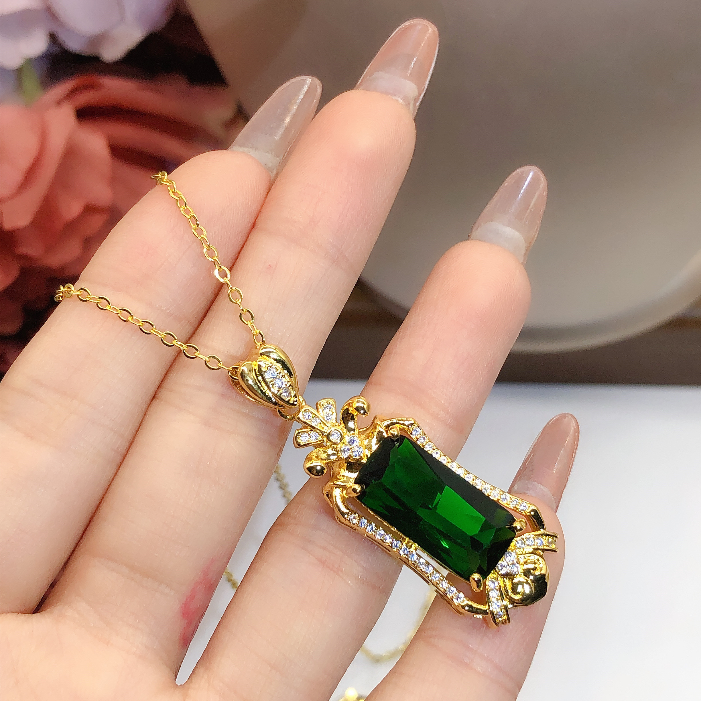  Micro-Set Green Tourmaline Pe – Vintage Fashion Trends Bewertung und Preis