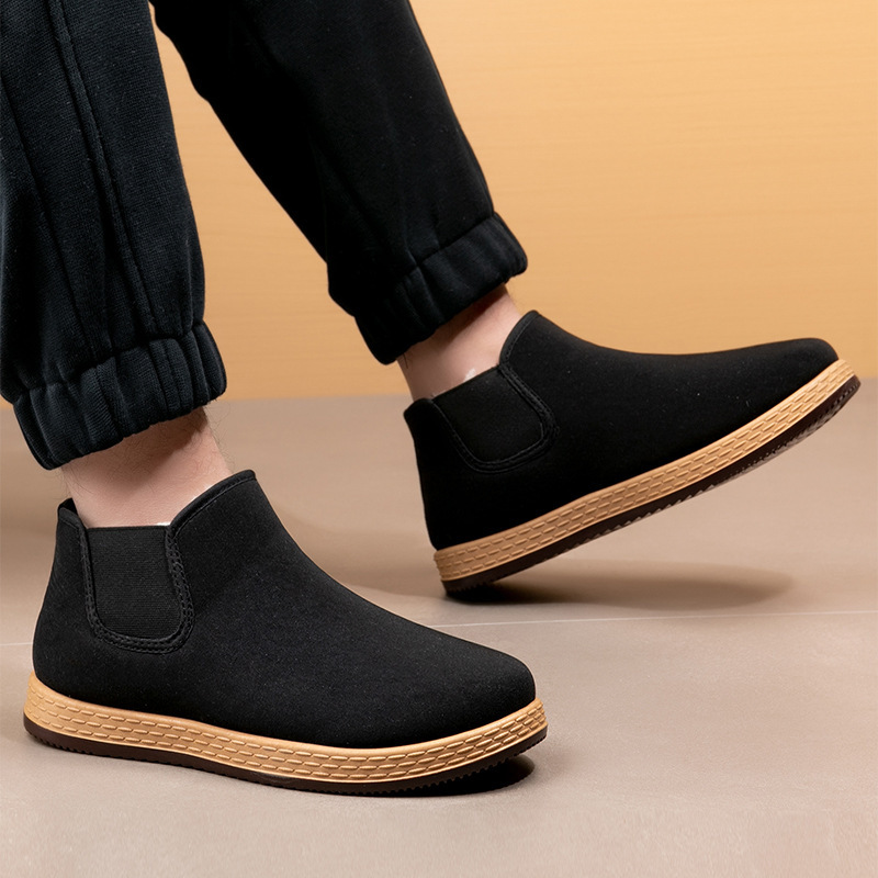 Men's Cotton Shoes Men's Winte – Vintage Fashion Mens Bewertung und Preis