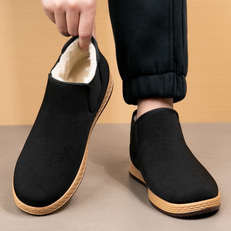 Men's Cotton Shoes Men's Winte – Vintage Fashion Mens Bewertung und Preis