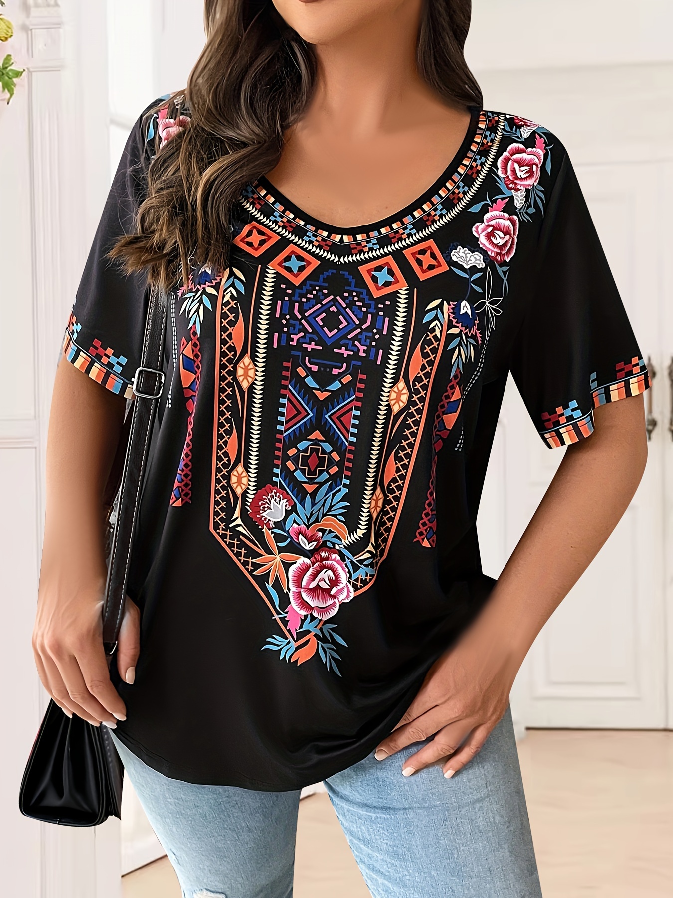 Plus Size Women's T-Shirt Boho – Crochet Top Boho Bewertung und Preis
