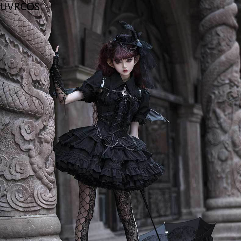 Victorian Gothic Lolita Jsk Dr – Vintage Y2K Bewertung und Preis