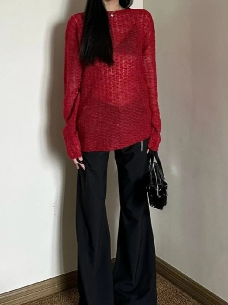 Y2K See-Through Knitted Women' – Vintage Y2K Bewertung und Preis